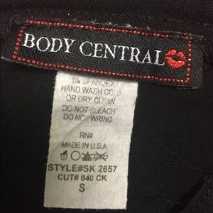 Pink and black mini skirt